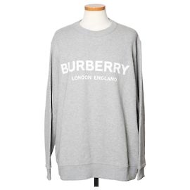 Burberry Logo Sweatshirt Grau Braun