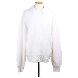 Louis Vuitton Damier Wool Pullover Knit XL White