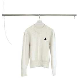 Pull en maille crème Isabel Marant Blanc
