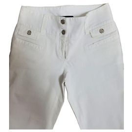 Dolce & Gabbana Pantalones vaqueros slim stretch para mujer Blanco Blanco