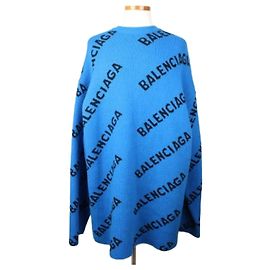 Jersey Balenciaga Multi Logo Azul Azul