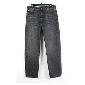 Balenciaga Black Washed Denim Pants Black