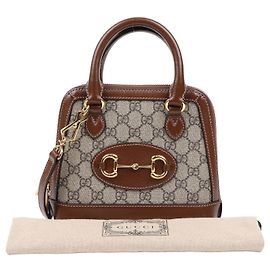 Gucci Horsebit Mini Top Handle Bag Braun Braun