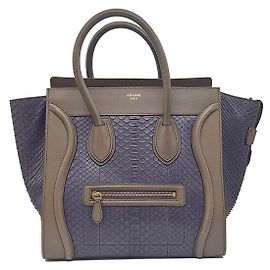 Céline Mini mala de viagem em Python Roxo