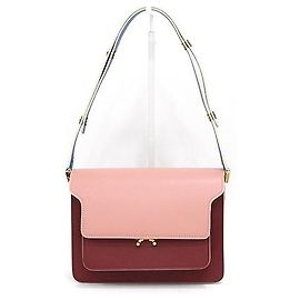 Marni Sac à épaule TRUNK en cuir multicolore Multicolore