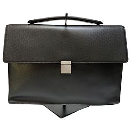 Louis Vuitton Pasta de Couro Taiga Preto Preto