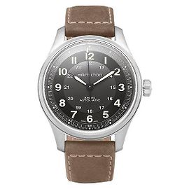 Autre Marque Khaki Field Titanium Men's Leather Watch Multiple colors
