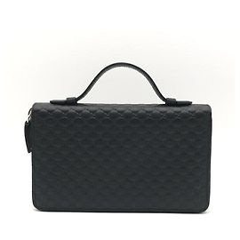 Cartera larga Gucci en Microguccissima negro Negro