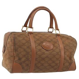 Céline Macadam Sac Tote en daim marron Marron