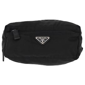 Bolso de Nylon Prada Logo Negro