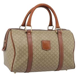 Céline Celine Macadam Macadam con cuero Medium Beige