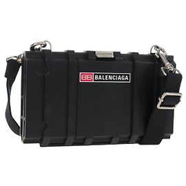 Balenciaga Toolbox Shoulder Bag Plastic Black Silver 658765 Auth 210688M - Jerrillo Other
