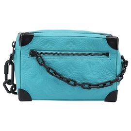 Louis Vuitton Soft Trunk Monogram Taurillon Leather Mini Azul