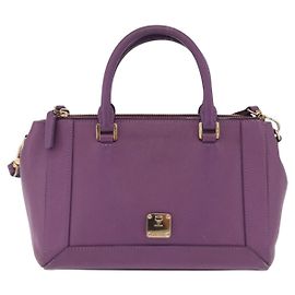 Sac à main MCM Vintage en cuir violet Violet