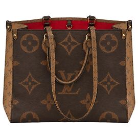 Louis Vuitton Onthego GM Monogram Giant Reverse Marron Caramel