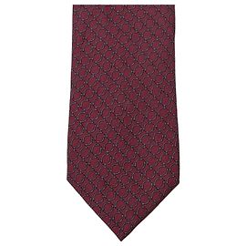 Hermès gravata de seda bordeaux Bordeaux