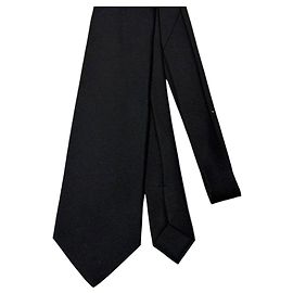 Hermès cravatta in seta nera Nero