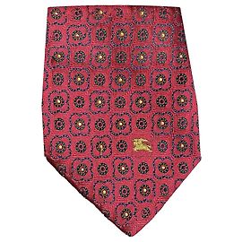 Burberry rote Seidenkrawatte Rot