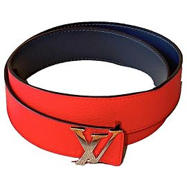 Louis Vuitton cinturón LV Initiales reversible rojo y azul Roja Azul marino