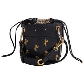 Bolso saco Chloé Roy de cuero negro Negro