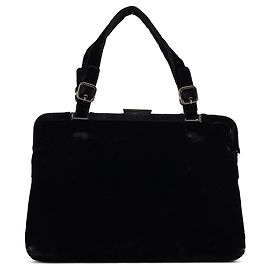 Prada Borsa Frame Velluto in velluto nero Nero