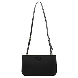 Prada B7052 Black Tessuto Nylon Frame Shoulder Bag Black