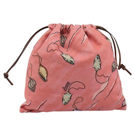 Loewe Paula Drawstring Printed Canvas Small Rosa