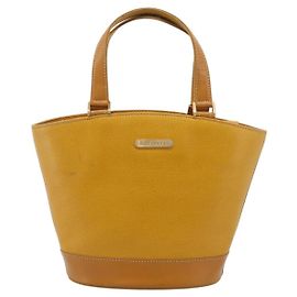 Burberry Handle Tote Leather Medium Jaune
