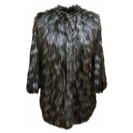 Black Prada Fake Fur Coat Other