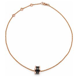 Collana Bulgari B.zero1 Oro Rosa e Ceramica Nera Nero Rosa