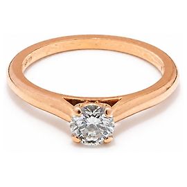 Bague Solitaire Cartier 1895 Or Rose Autre