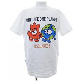 T-shirt en coton Dsquared2 Blanc