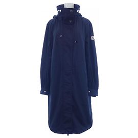 Moncler KOUROU Mantel Blau Navy Blau Marineblau