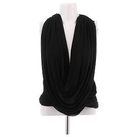 Autre Marque Top drapeado CHRISTOPHER ESBER Ripple negro Negro