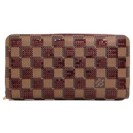 Portafoglio lungo Louis Vuitton Damier Canvas Damier ebene