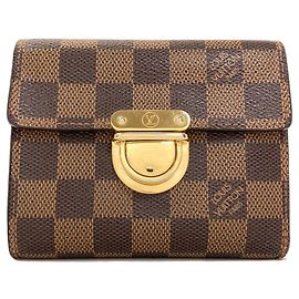 Cartera bi-fold Louis Vuitton Damier Canvas Damier ebene
