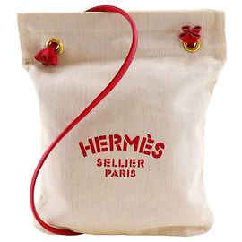 Hermès Bolso de hombro Hermes Aline Roja Beige