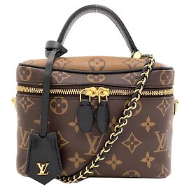Bolsa Louis Vuitton M47128 Vanity NV PM Marrom Monograma