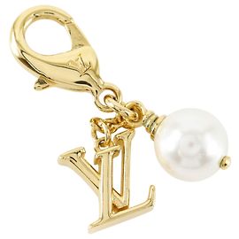 Breloque de sac Louis Vuitton LV Pearl Doré