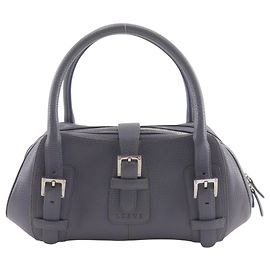 Borsa Loewe Sender Blu in Pelle Blu