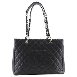 Chanel GST Chain Tote Bag Schwarz