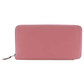 Hermès Cartera larga Hermes Azap de seda en Rosa Rosa
