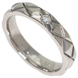 Chanel Matelassé Diamond Band Ring Andere