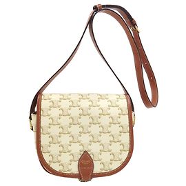 Céline Sac à épaule Celine Folco Triomphe Blanc