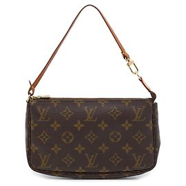 Louis Vuitton Brown Monogram Pochette Accessoires Marrone