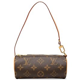 Louis Vuitton Brown Monogram Papillon Pochette Marron