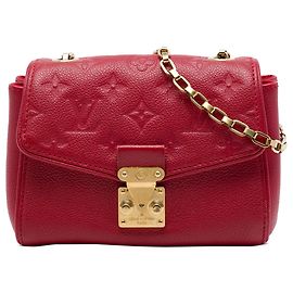 Louis Vuitton Red Monogram Empreinte Saint Germain BB Rouge
