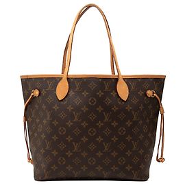 Louis Vuitton Brown Monogram Neverfull MM Marrom