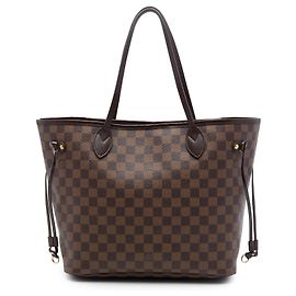 Louis Vuitton Brown Damier Ebene Neverfull MM Marron