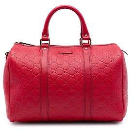 Borsa Boston Gucci Red Medium Guccissima Joy Rosso